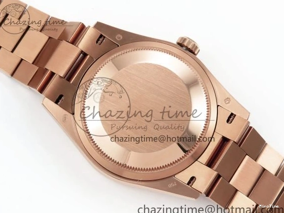 MiroTime 0321 ZipUp Day Date 36 RG TWSF Best Edition Blue Roman Diamonds Dial Diamonds Bezel on RG Bracelet A 1607